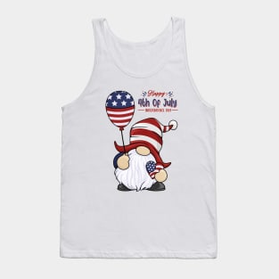 Fourth of July Gnome Tank Top